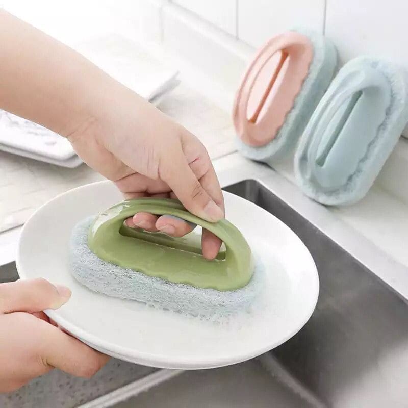 Plastic Cleaning Brush, Wall Sponge Brush, Strong Scouring Plastic Handle Washing Cleaning Brush, Strong Decontamination Bath Brush, Bathroom Kitchen Cleaning Brush Plastic Cleaning Brush, Wall Sponge Brush, Strong Scouring Plastic Handle Washing Cleaning Brush, Strong Decontamination Bath Brush, Bathroom Kitchen Cleaning Brush